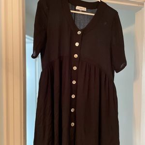 Talulah brand black button up dress